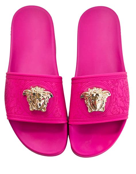 pink versace slides replica|hot pink Versace slides.